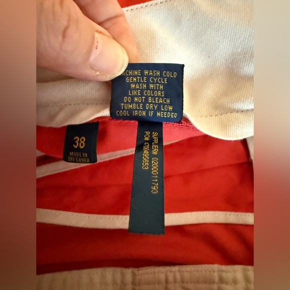 Polo Ralph Lauren Men Pink Chino Shorts SZ 38 Stretch Classic Fit Pockets Preppy - Picture 5 of 10